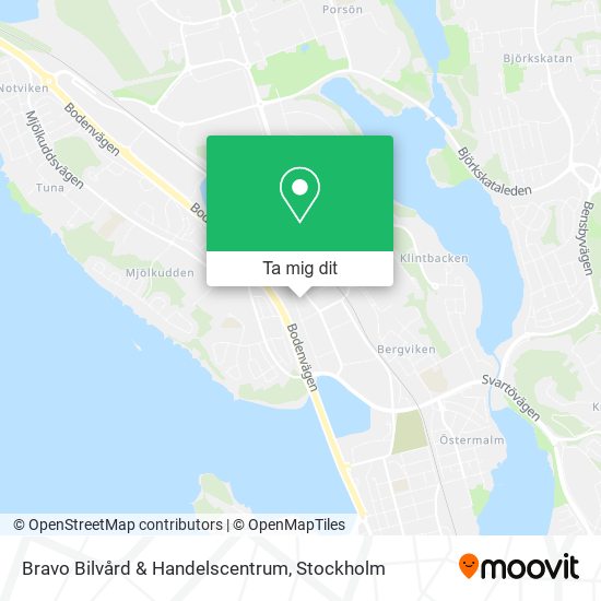 Bravo Bilvård & Handelscentrum karta
