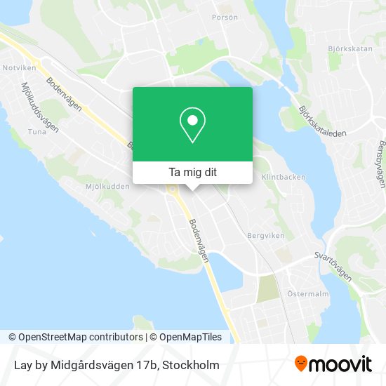 Lay by Midgårdsvägen 17b karta
