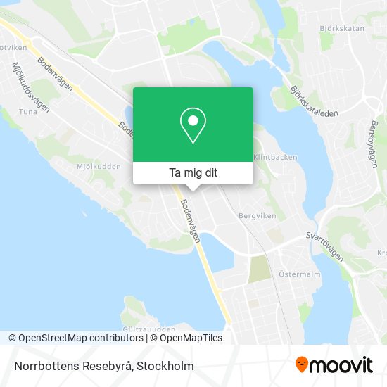 Norrbottens Resebyrå karta