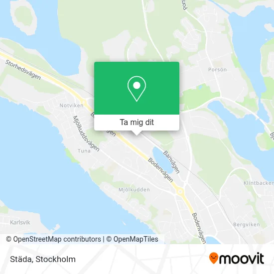 Städa karta
