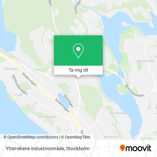 Yttervikens industriområde karta