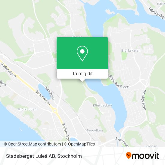 Stadsberget Luleå AB karta