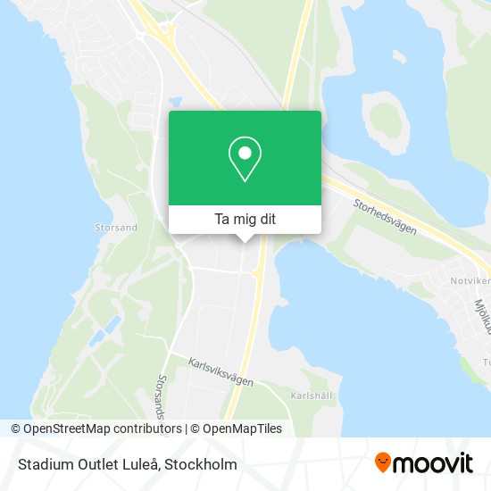 Stadium Outlet Luleå karta
