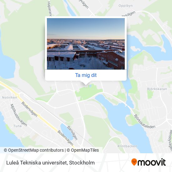 Luleå Tekniska universitet karta