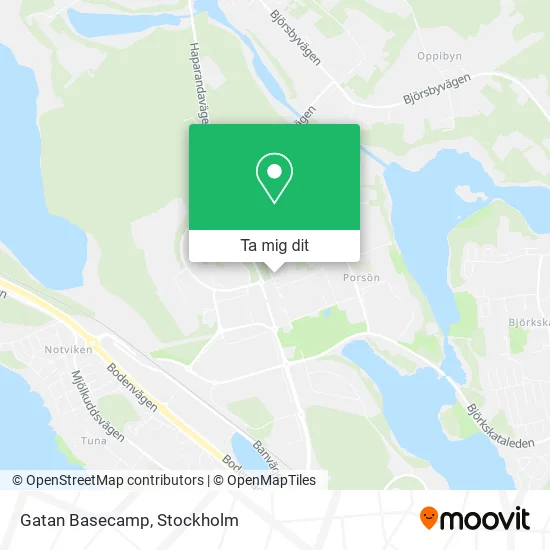 Gatan Basecamp karta