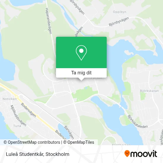 Luleå Studentkår karta