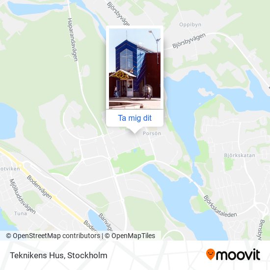 Teknikens Hus karta