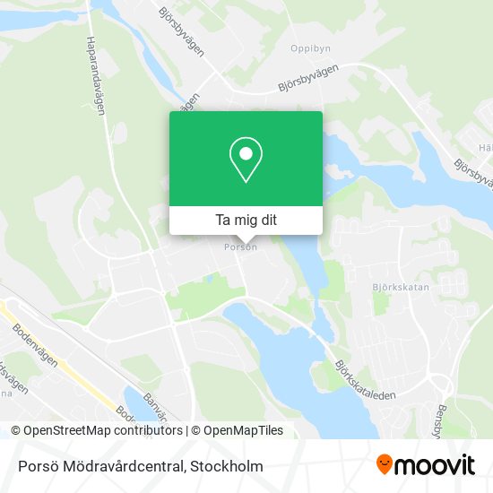 Porsö Mödravårdcentral karta