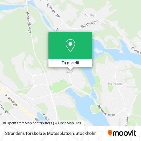 Strandens förskola & Mötesplatsen karta