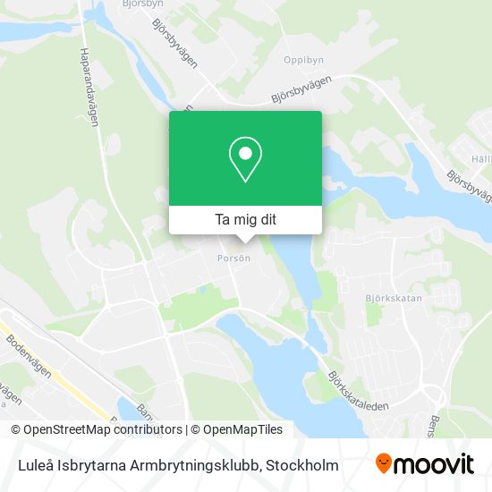 Luleå Isbrytarna Armbrytningsklubb karta