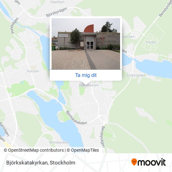 Björkskatakyrkan karta