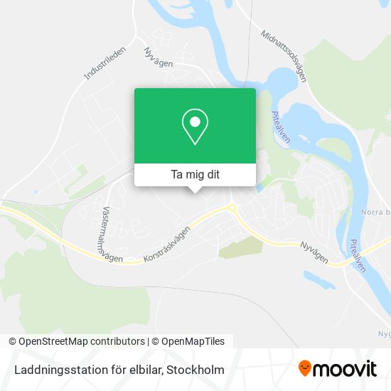 Laddningsstation för elbilar karta