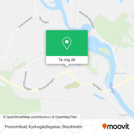 Postombud, Kyrkogårdsgatan karta