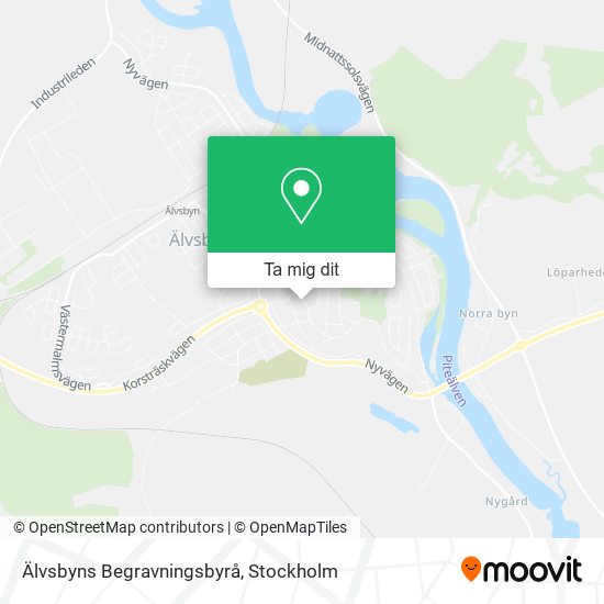 Älvsbyns Begravningsbyrå karta
