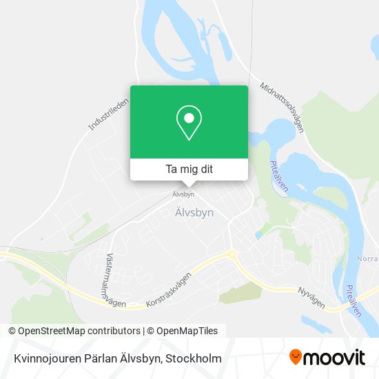 Kvinnojouren Pärlan Älvsbyn karta
