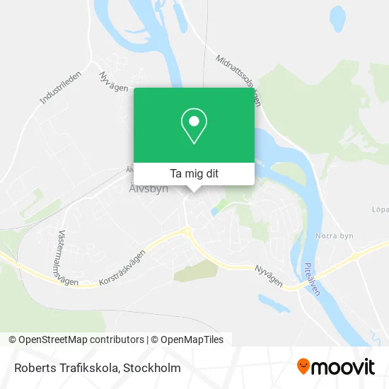 Roberts Trafikskola karta