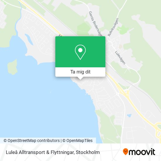 Luleå Alltransport & Flyttningar karta
