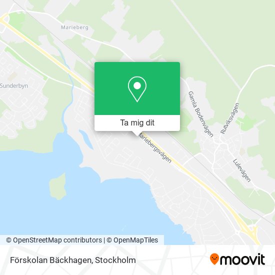 Förskolan Bäckhagen karta