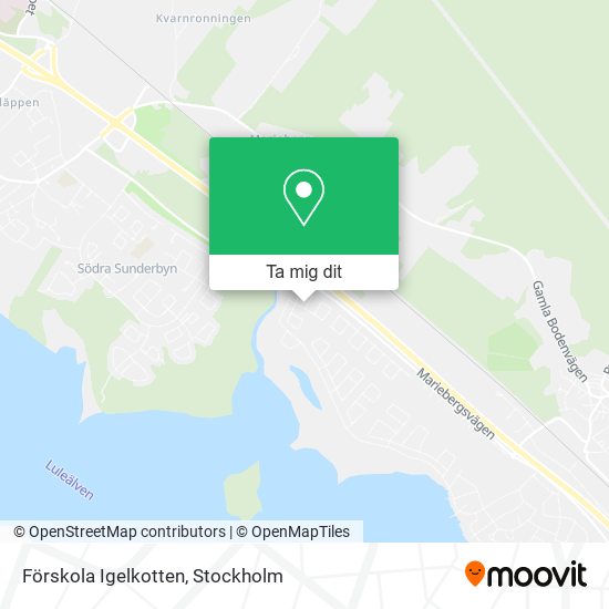 Förskola Igelkotten karta