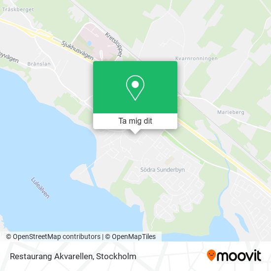 Restaurang Akvarellen karta