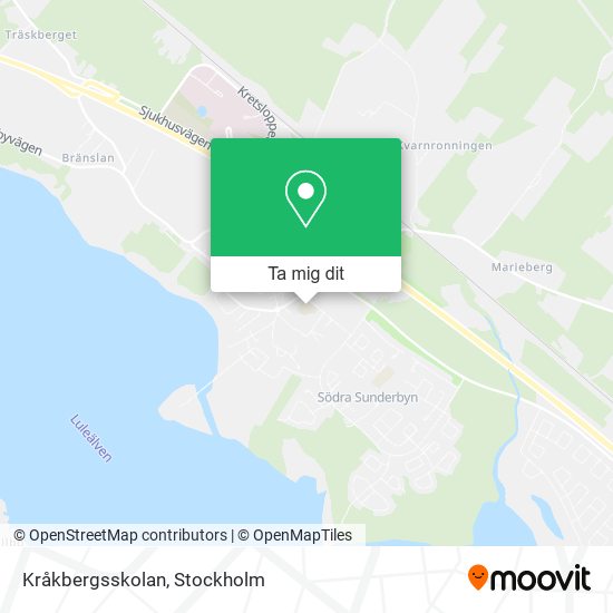Kråkbergsskolan karta