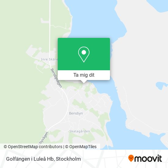 Golfängen i Luleå Hb karta