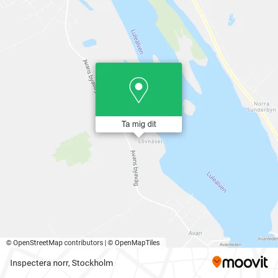 Inspectera norr karta