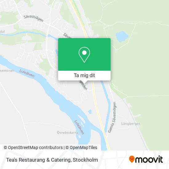 Tea's Restaurang & Catering karta