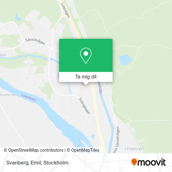 Svanberg, Emil karta