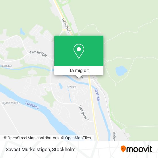 Sävast Murkelstigen karta