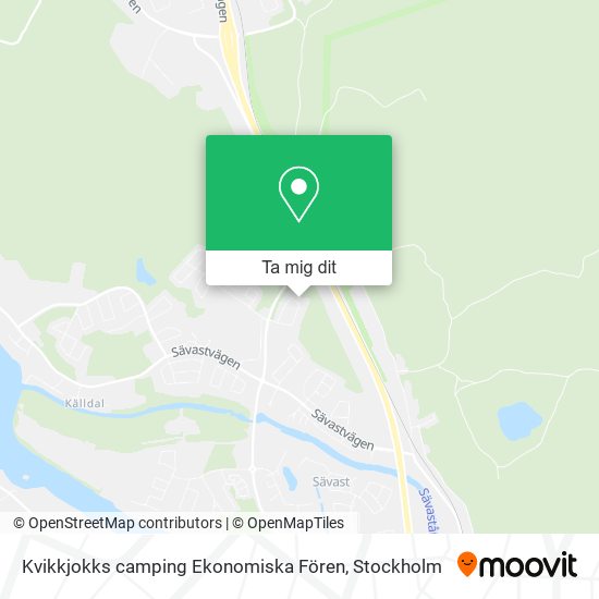 Kvikkjokks camping Ekonomiska Fören karta