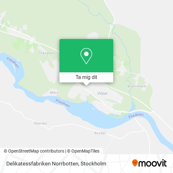 Delikatessfabriken Norrbotten karta