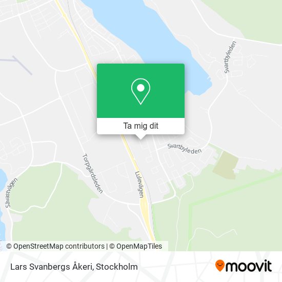 Lars Svanbergs Åkeri karta