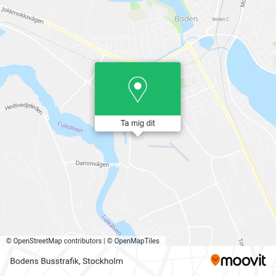 Bodens Busstrafik karta