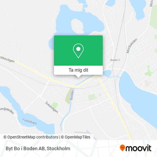 Byt Bo i Boden AB karta
