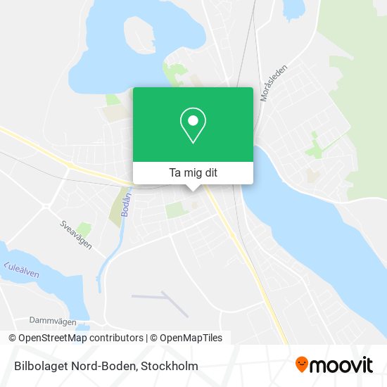 Bilbolaget Nord-Boden karta