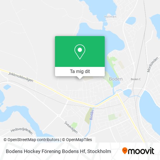 Bodens Hockey Förening Bodens Hf karta