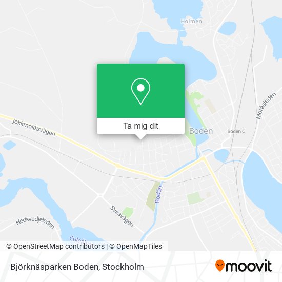 Björknäsparken Boden karta