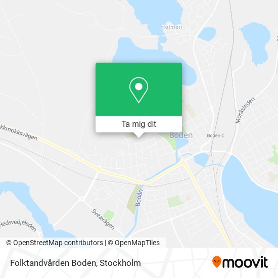 Folktandvården Boden karta