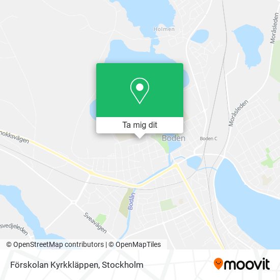 Förskolan Kyrkkläppen karta