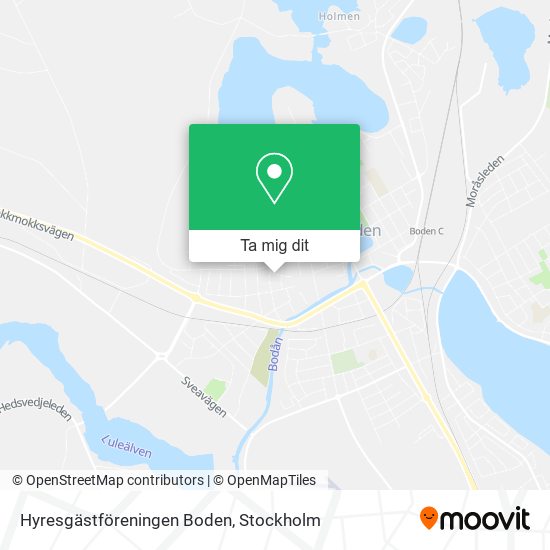 Hyresgästföreningen Boden karta