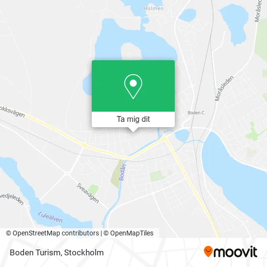 Boden Turism karta