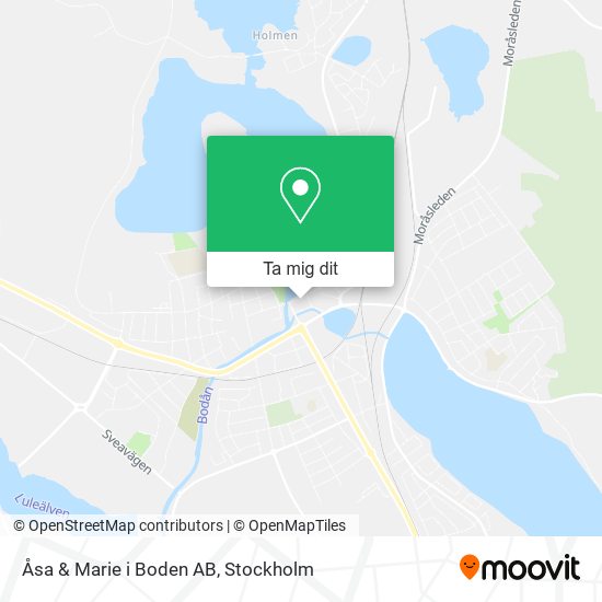 Åsa & Marie i Boden AB karta
