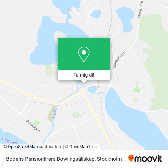 Bodens Pensionärers Bowlingsällskap karta
