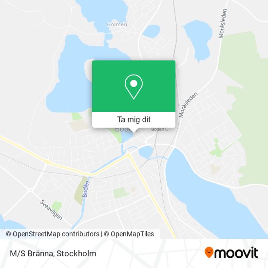 M/S Bränna karta