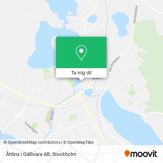 Åhlins i Gällivare AB karta