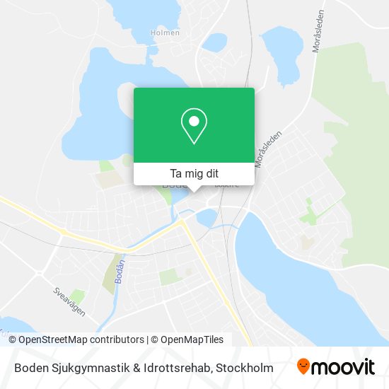 Boden Sjukgymnastik & Idrottsrehab karta