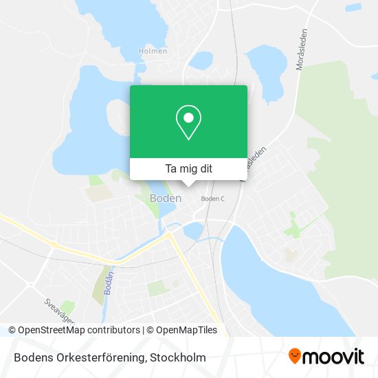 Bodens Orkesterförening karta