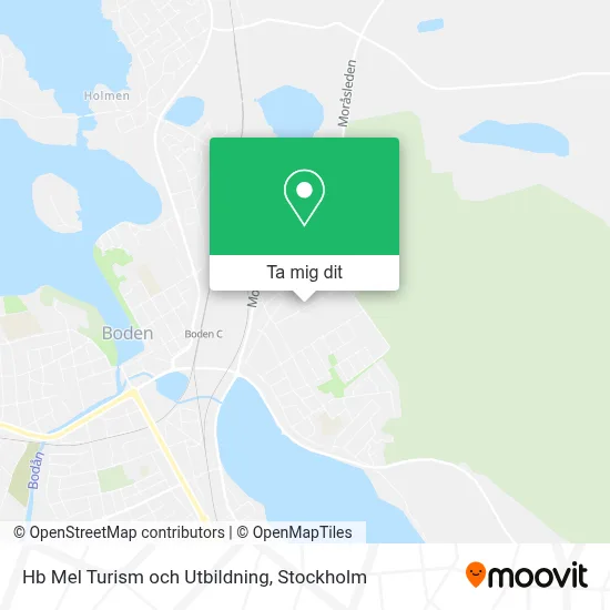 Hb Mel Turism och Utbildning karta