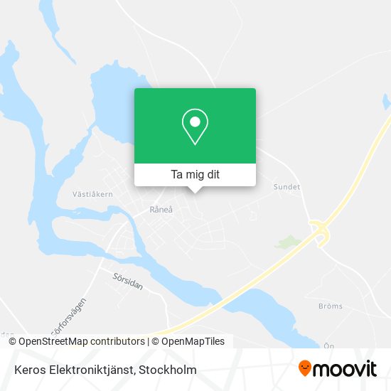 Keros Elektroniktjänst karta